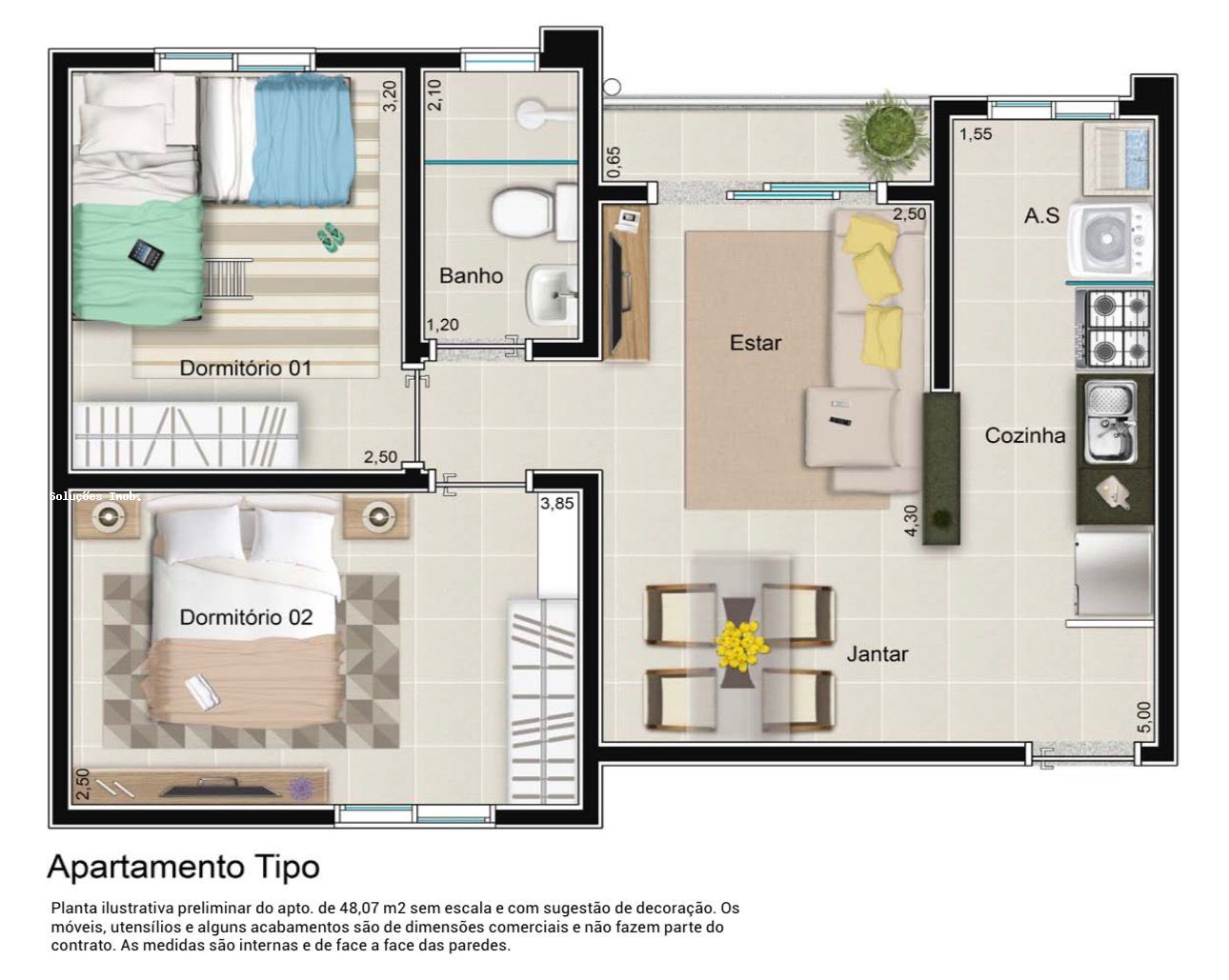 Apartamento, 2 quartos, 46 m² - Foto 40